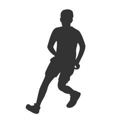 Basketball in vector, flat style. Sportsman in vector.