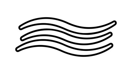 Wavy lines with transparent background