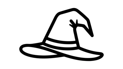 Witch hat with transparent background