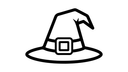 Witch hat with transparent background