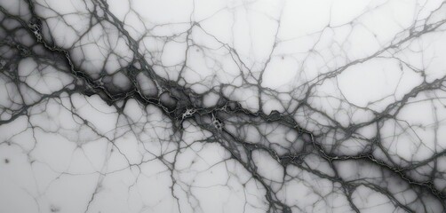 Enshrouded Marble  Abstract Silhouette Textures with Grey Veins on White, Creating an Atmosphere of Mystery and Intrigue