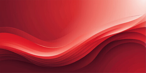 Smooth flowing red satin waves create a soft abstract texture