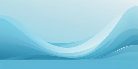 Abstract blue wave design with flowing lines and a light, artistic gradient