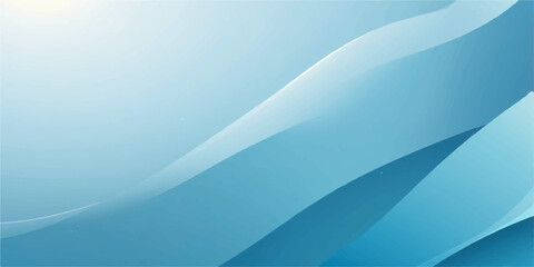 Futuristic digital art featuring a flowing blue wave design with a curved, light-filled line pattern