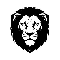 Lion head with transparent background