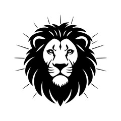 Lion head with transparent background