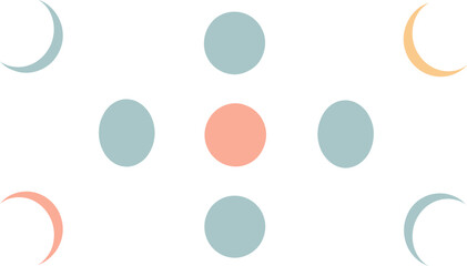 Abstract Colorful Circles Pattern Design.