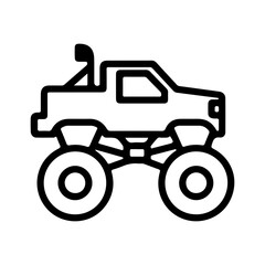 Monster truck icon with transparent background © Sutrisno