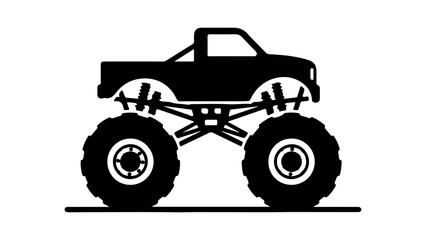Monster truck with transparent background