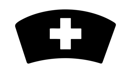 Nurse cap with transparent background