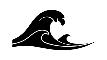 Obraz premium Ocean wave with transparent background