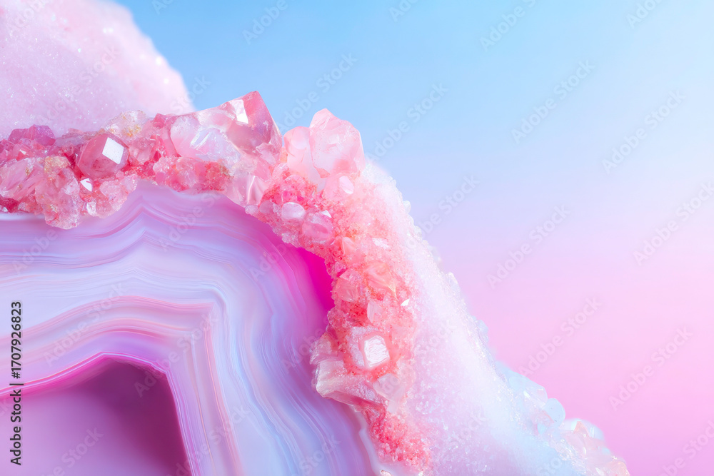 Poster an elegant abstract mineral swirl composition with a smooth