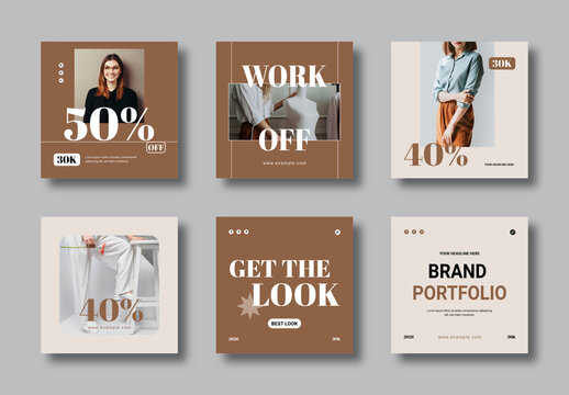 Portfolio Social Media Post Layout