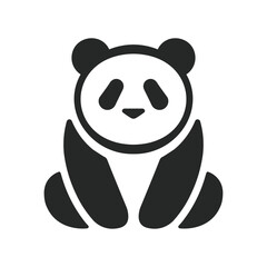 abstract panda logo