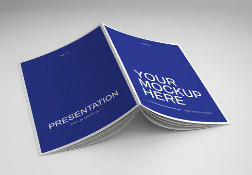 Book Cover Top View Mockup