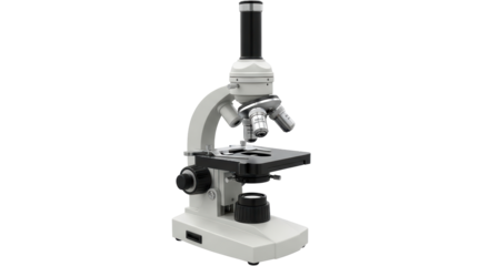 Isolated microscope device for scientific research, science laboratory equipment, technology tool