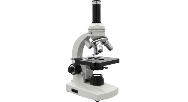 Isolated microscope device for scientific research, science laboratory equipment, technology tool