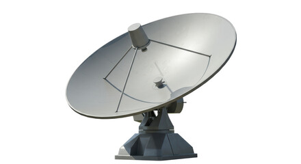 Isolated Satellite Dish Antenna