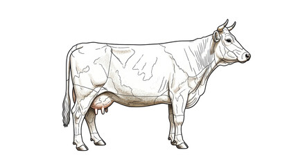 Isolated Cow