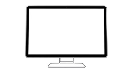 Isolated Computer Monitor