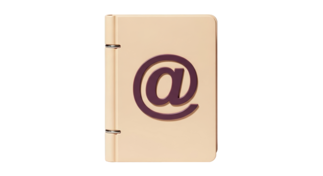 Isolated Address Book with At Symbol