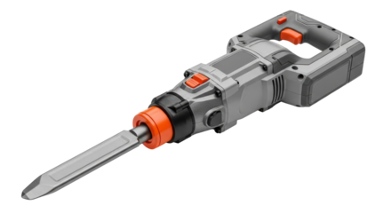 Isolated electric demolition hammer, chipping hammer for repair work, drilling equipment