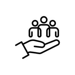 Employees Protection icon. SVG