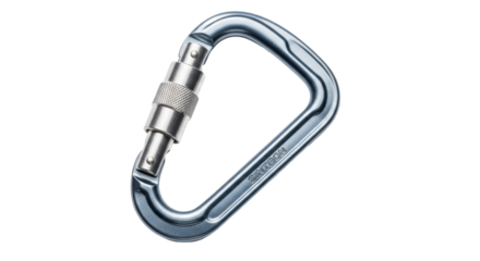 Isolated locking carabiner, climbing equipment for connecting ropes, durable metal clip