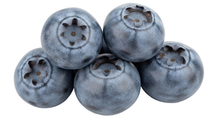 Isolated pile of fresh blueberries, healthy eating, vitamin-rich, antioxidant-rich treat