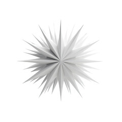 Obraz premium Abstract white geometric starburst, radiating points