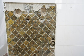 Stunningly beautifully patterned Moroccan tiles that showcase earthy tones along with intricate designs