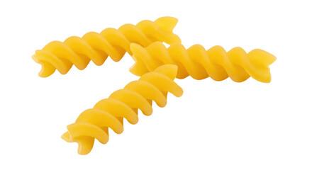Isolated Fusilli Pasta, Uncooked Spiral Noodles, Culinary Italian Food Staple on Display