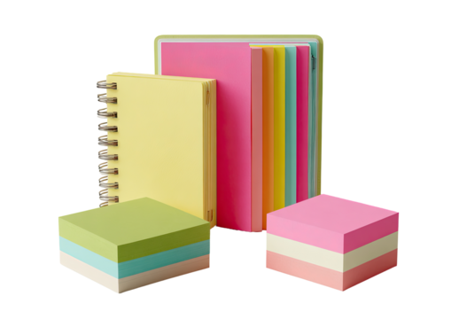 Colorful stationery collection