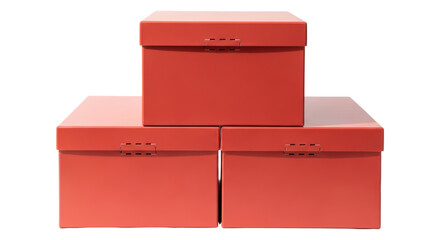 Isolated storage boxes stacked up for organizing and keeping things safe and organized.