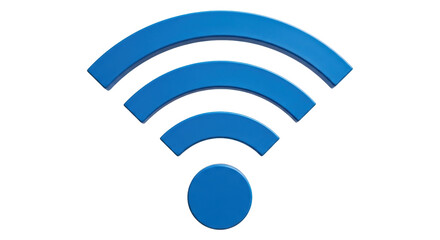 Isolated WiFi wireless network symbol icon sign logo illustration 3D rendering design vector