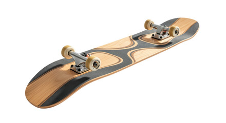Isolated Longboard Skateboard on Plain Setting, Skateboarding, Cruising, Outdoor Activity