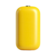 Bright yellow, rectangular, smooth container
