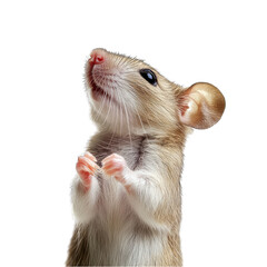 rat on white background