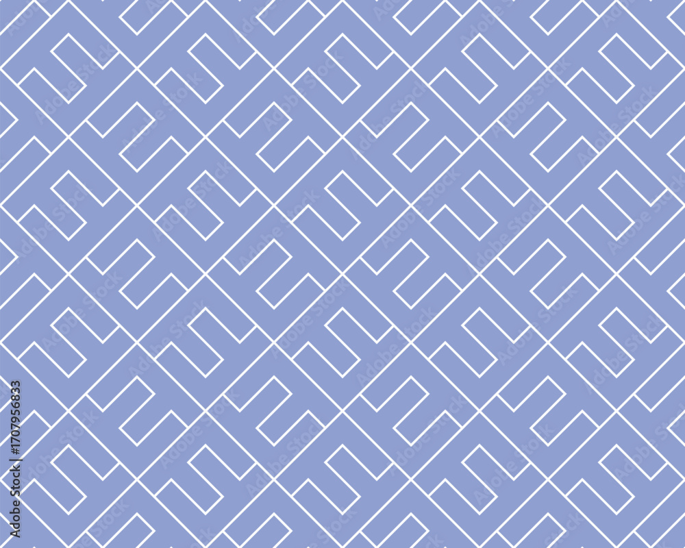 Aufkleber the geometric pattern with lines. seamless vector background. white and blue texture. graphic modern