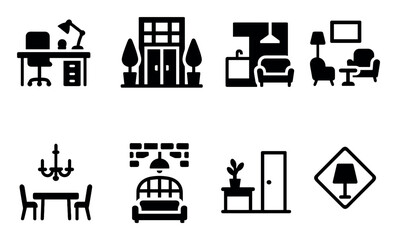 Modern Interiors Icon Set