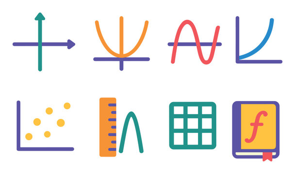 Colorful Math Icons