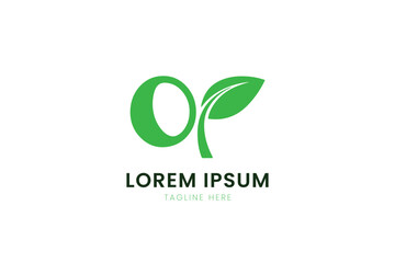 Minimalist green leaf logo design symbolizing growth and nature for branding