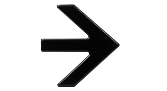 Isolated Black Right Arrow