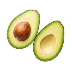 Half avocado png avocado png fruit png half png green png food png fresh png healthy png tropical png transparent background