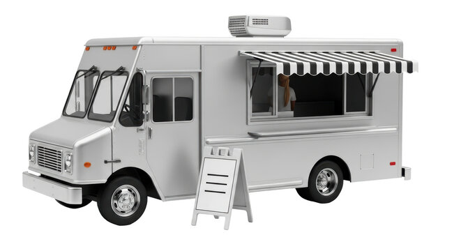 Isolated Food Truck