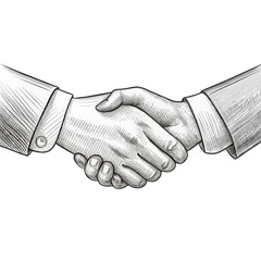 Hand drawn sketch of handshake png handshake png sketch png hand drawn png doodle png symbol png people png transparent background
