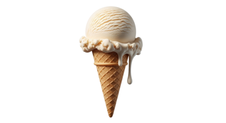 Isolated Ice Cream Cone