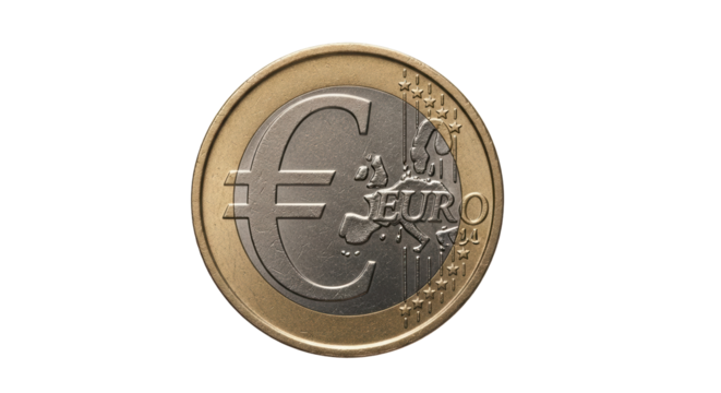 Isolated Euro Coin