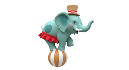 Isolated Elephant Cartoon