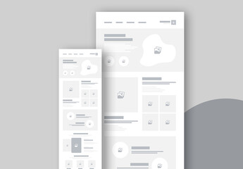 Landing Page Wireframe Template